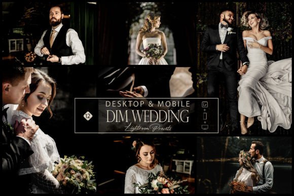 Download 12 Dim Wedding Lightroom Presets, Black - Presets Collection