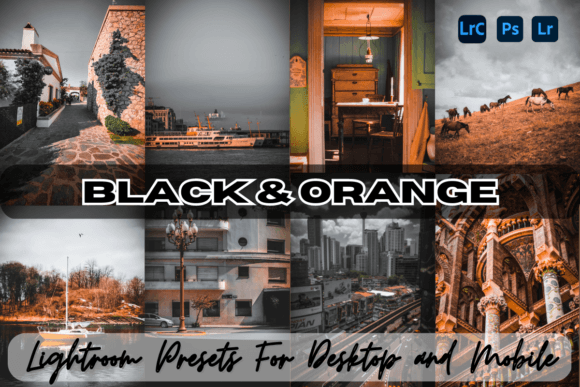 Download Black &amp; Orange Lightroom Presets - Presets Collection