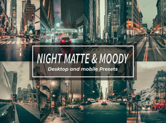 Download Night Matte &amp; Moody Lightroom Presets - Presets Collection