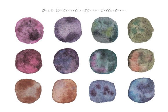 Download Trendy Dark Color Watercolor Stain - Premium Bundle