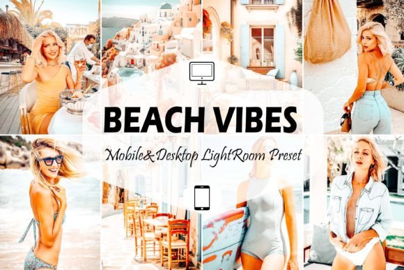Download 10 Beach Vibes Lightroom Presets, Orange - Presets Collection