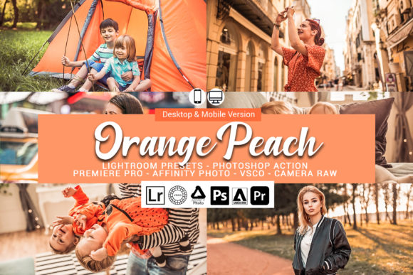 Download 20 Orange Peach Presets,Photoshop Action - Presets Collection