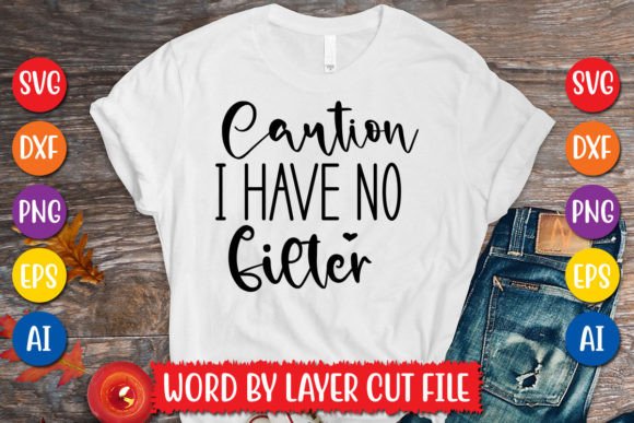 Download Caution I Have No Filter SVG Design - Filter Collection