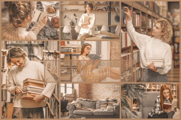 Download 12 Book Time Lightroom Presets, Orange - Presets Collection